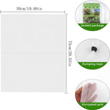 Darzheoy 1 Pack Garden Mesh Netting for Plants, 19.7 x 29.5 Inch Insect Bird Barrier Netting Mesh with Drawstring, Tomato Plant Cover Fruits Tree Netting Bags Protection for Vegetables 59" x 63" 2 Pack