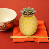 WHAMVOX Yellow Pineapple Tea Cookie Jar Storage Container for Fruit and Travel Kitchen Use