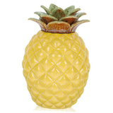 WHAMVOX Yellow Pineapple Tea Cookie Jar Storage Container for Fruit and Travel Kitchen Use