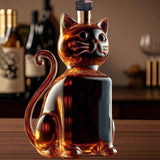 Darzheoy Wolf Whiskey Bottle, Funny Wolf Whiskey Bottle, 3D Wolf Shape Glass, Wine Decanter for Men Dad, Home Bar Dachshund Lover Decor G