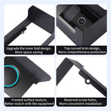 Outdoor Black Doorbell Rain Anti-Glare Cover, Steel Weather-Blocking Camera Cover Glare Sun Shade Protection for Most Video Doorbells