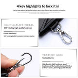2 pack Compact Leather Car Key Case, Key Holder Key Organizer Wallet, with Card Holder Lightweight Organizer Keychain Black Wallet for Men & Women(Black)