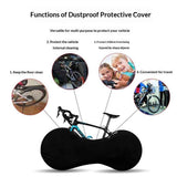 Bike Wheel Cover Indoor Dust-Proof and High Elasticity Bicycle Wheel Bag,Universal for Mountain, Road Bikes (Black)