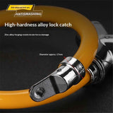 Bicycle Cable Lock, Steel Cable with Keys, Security Lock,Theft Bike Cable Lock, Portable, Versatile, Security (orange)
