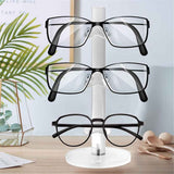 3 Layers Acrylic Sunglass Organizer, Eyelasses Holder, Sunglasses Display Stand, Eyewear Frame Riser Rack Holder for Glasses Storage（only one eyeglass holder）