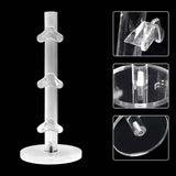 3 Layers Acrylic Sunglass Organizer, Eyelasses Holder, Sunglasses Display Stand, Eyewear Frame Riser Rack Holder for Glasses Storage（only one eyeglass holder）