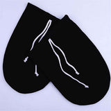 4 Pcs Cast Sock for Leg Foot Cover Below Knee Sleeve Adjustable Drawstring Cast Wound Protector for Men Women Foot Leg Ankle(14.5 x 9.84 In,Black，2 pairs)