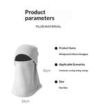Cold Weather Ski Mask for Men Windproof Thermal Winter Scarf Mask Women Neck Warmer Hood for Cycling（Milk white gray）