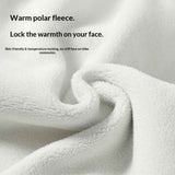 Cold Weather Ski Mask for Men Windproof Thermal Winter Scarf Mask Women Neck Warmer Hood for Cycling（Milk white gray）