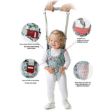 Baby Walker, Handheld Kids Toddler Walking Harness Helper Assistant Protective Belt Child Activity Walker Adjustable Standing Up Walking Learning Helper for Toddler 8-24 Month (Blue & Grey)