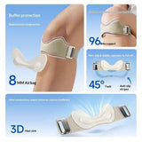 2 Packs Airbag patellar tendon support Strap, Adjustable breathable anti slip Knee Brace for Tendonitis Pain knee Relief Exercise, run, hike,play ball, high jump, climb,ride (Gray-1 pair)