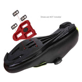Bike Cleats – (Pair) Replacement 3Cleat Set for 3 Bolt Bicycle Pedals, Durable Red Cleats for Road and Indoor Cycling Shoes（Excluding shoes）