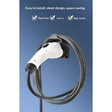 EV Charger Holder  Wall Mount Charging Cable Hanger Organizer, Nozzle Holster Dock Electric Vehicle  Car Plug Space Saving Garage Wall Connector Cord Hook for Outdoor Indoor