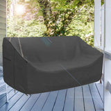 Porch Swing Cover Waterproof Outdoor Hanging Swing Cover Tear resistant All WeatherProof Patio Furniture Covers (Black, 161*72*89cm)