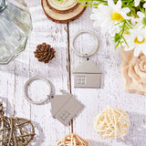 15pcs House Key Chain House Shaped Pendant Keychains Home Keychain Set Cute Home with Window Key Charm Metal Keyring Gift