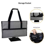 Travel Carrying Case for 27" LCD Screens and Monitors, With Padded Velvet Lining, Protective Monitor Bag Compatible With 27" and Accessories, Grey