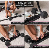Exercise Hip Thrust Belt - Glute Trainer for Home Workouts with Extra Padding - Fully Adjustable Hip Thrust Belt for Dumbbells - Booty Builder, Glute Workout Equipment