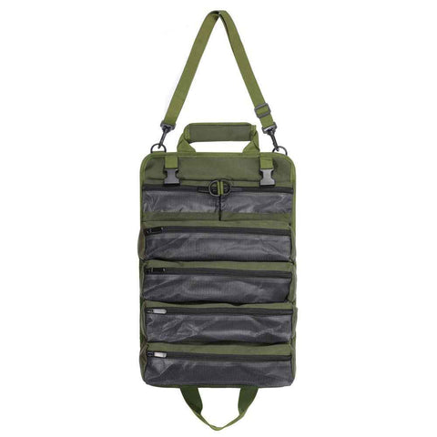 Tool Bag Roll Up, Heavy Duty Portable Soft Tool Storage Organization, Foldable Empty Rollup Organizer Rollable Carrying Toolbag, Dad Men Mechanic Welding Birthday Gift, Green