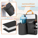Beach Chair Cup Holder, Chair Side Organizer Easily Attached to Armrest with 2 Self-Adhesive Fastener Strap, Hanging Chair Attachment for Water Bottle, Sunglasses, Phone, Snack, etc..