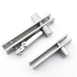 Heavy Duty Pivot Hinge for Wood Door - Stainless Steel Hidden Door Hinge for Secret Door, with 360 Degree Rotation, Invisible Pivot Door Hardware for Bookshelf.