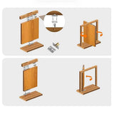 Heavy Duty Pivot Hinge for Wood Door - Stainless Steel Hidden Door Hinge for Secret Door, with 360 Degree Rotation, Invisible Pivot Door Hardware for Bookshelf.