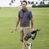 Lightweight Canvas Golf Club Carrier Sleeves Bag with Shoulder Strap black Golf Club Bag Mini Lightweight for Men Women Ladies Kids Ball Pouch Pack, Portable for Driving Range Carrier
