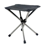 Ultra-Lightweight Stainless Steel Folding Camping Stool - Compact Portable Backpacking Stool with Carry Bag  Folded Size for Hiking Travel Outdoor Events