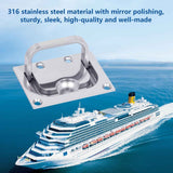 316 Stainless Steel Hatch Pull Flush Lift Boat Ring Hatches Pull Handle with Mount Screws for Boat Deck Hatch Handle and Home Furniture Recessed Handle etc