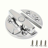 Marine Grade 316 Stainless Steel Turn Twist Button Door Catch Latchfor Door Cabinet Marine Boat Door Catch Latch 316 Stainless Steel Door Latch Round Twist Lock Suit for Boat