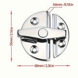 Marine Grade 316 Stainless Steel Turn Twist Button Door Catch Latchfor Door Cabinet Marine Boat Door Catch Latch 316 Stainless Steel Door Latch Round Twist Lock Suit for Boat
