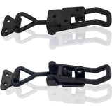 4PCS Toggle Latch Clamp 397 lbs Adjustable Toggle Latch Black Toggle Clamp Lockable Quick Release Pull Latch  Metal Draw Latch for Door, Box Case Trunk, Smoker Door, Jig