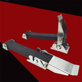2 PCS Heavy Duty Premium SUS304 Stainless Steel Rubber Flexible Black Draw Latches Buckle (Style 3)