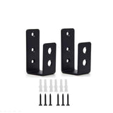 2x4 (1.5x3.5 inch) Door Barricade Brackets (2 pcs) | Drop Open Bar Holder Steel U Bracket for 2 by 4 Lumber as Security Door Reinforcement, Door Jammer, Tool Hanger for Home, Barn, Shed, Garage, Gate