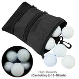 Golf Tee Bag - Store Your tees, Golf Balls, scorecard, and Pencil. Great Gift for Golfers! 2pcs（Only a single storage bag）