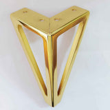 6 Inch Gold Furniture Legs Heavy Duty Metal Furniture Feet, Golden Sofa/Cabinet/Table Legs 4Pcs, 6 Inch Cabinet Legs Set of 4,Couch Feet Replacement for Dresser (Gold)