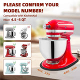 Mixer Slider Compatible with Kitchen aid Bowl Lift 4 .5-5 Qt Stand Mixer Pine Wood - Kitchen Countertop Storage Mover Sliding Caddy for Kitchen Aid 4 .5-5 Qt Mixer (4 .5-5 Qt - Black)