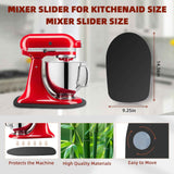 Mixer Slider Compatible with Kitchen aid Bowl Lift 4 .5-5 Qt Stand Mixer Pine Wood - Kitchen Countertop Storage Mover Sliding Caddy for Kitchen Aid 4 .5-5 Qt Mixer (4 .5-5 Qt - Black)