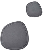 Diatomaceous Earth Plant Saucer for Indoor, 2 Pack Irregular 6.7 Inch 12 Inch, Instant Dry Pot Saucer, Plant Drip & Drainage Tray for Indoor, Stone Gray