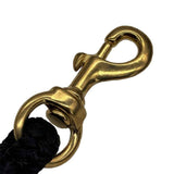 Horse Lead Rope, Double Braided Nylon Horse Lead Line, Lead Rope for Horses with Quick Halter Attachment, Soft Comfort Grip, Barn Horse Tack for Daily Use & Showing (1/2" X 15ft)