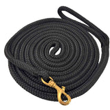 Horse Lead Rope, Double Braided Nylon Horse Lead Line, Lead Rope for Horses with Quick Halter Attachment, Soft Comfort Grip, Barn Horse Tack for Daily Use & Showing (1/2" X 15ft)