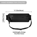Football Hand Warmer Pouch Reusable Hand Warming Muff with Zipped Pocket and Adjustable Strap for Cold Weather, Hand Warmer Bag for Football, Baseball, Hiking, Camping