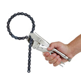 Locking Chain Clamp, Locking Chain Pliers with 80cm Chain, Quick Release，Heavy Duty Chain Vise Grip, Locking Chian Pliers Chain Vise Wrench for Any Shaped Objects