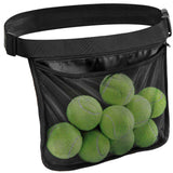 2pcs Adjustable tennis belt holder, waist bag, mesh hip bag holder, can hold 8 tennis or table tennis bags, golf bag（black）