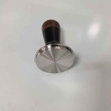 58mm espresso pot, stainless steel corrugated base coffee pot, spring-loaded espresso pot, and walnut wood lid