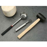 Coconut Opener Set for Young & Mature Coconuts by  |Coconut Tools for Meat Removal with Hammer & Stainless Steel Knife