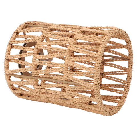 1 Pack Rattan Lamp Shade, Handwoven Natural wicker lamp shade, Boho Pendant Light Shades for Living Room, Bedroom, Kitchen - Eco-friendly & Stylish Home Decor
