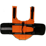 Dog Doggy Life Jacket Life Vest Saver Preserver Reflective Oxford cloth  Quick Release Adjustable Bandana(orange S)