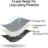 Hexagon Washable Liner for Small Animal Playpen, Portable Reusable Guinea Pig Playpen Pad Hamster Cage Pee Pad Super Absorbent Indoor Waterproof Anti-Slip for Rabbit Bunny (Grey M)