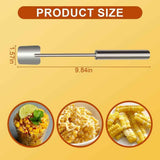 Corn Peeler for Corn on the Cob Stripper Tool, Corns Peelers Stainless Steel Splitter Tool Easy Fast Corn Remover Tool for Home Kitchen (2pcs)