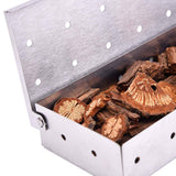 Grillaholics Smoker Box for Gas & Charcoal Grills – Large Stainless Steel Wood Chip Container for Smoking Meat – Grilling Accessories for BBQ Lovers – Grilling Gift for Men